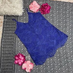 Express Flower Eyelet Dress Women size L